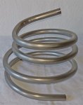 (Bild für) 2 m Edelstahl-Rohrspirale, Rohrdurchmesser 15 mm